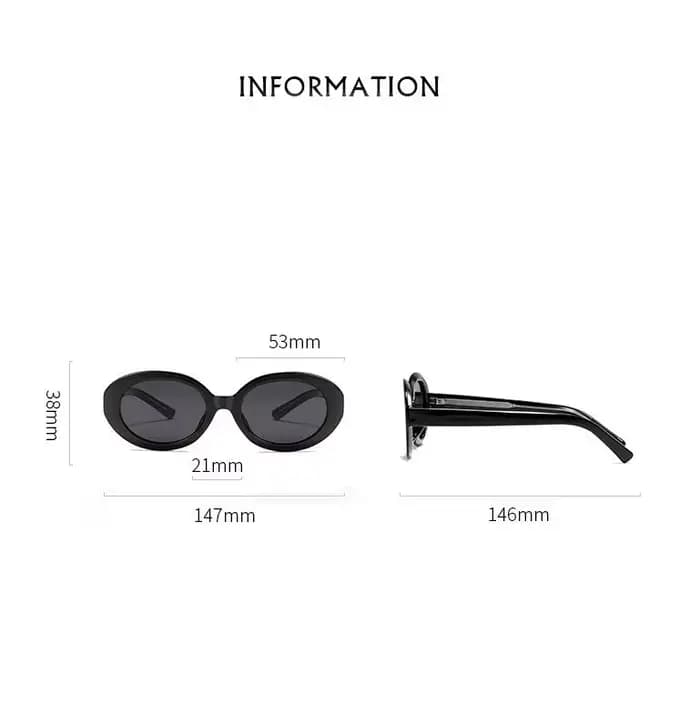 Lunettes de soleil ovales anti-reflets pour femmes