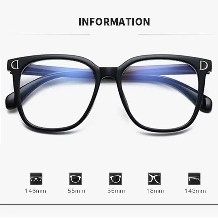 Lunettes de myopie anti-lumière bleue pour femmes