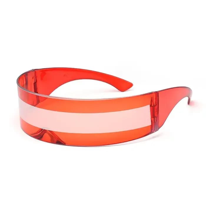 Futuriste étroit Cyclope visière lunettes de soleil Laser