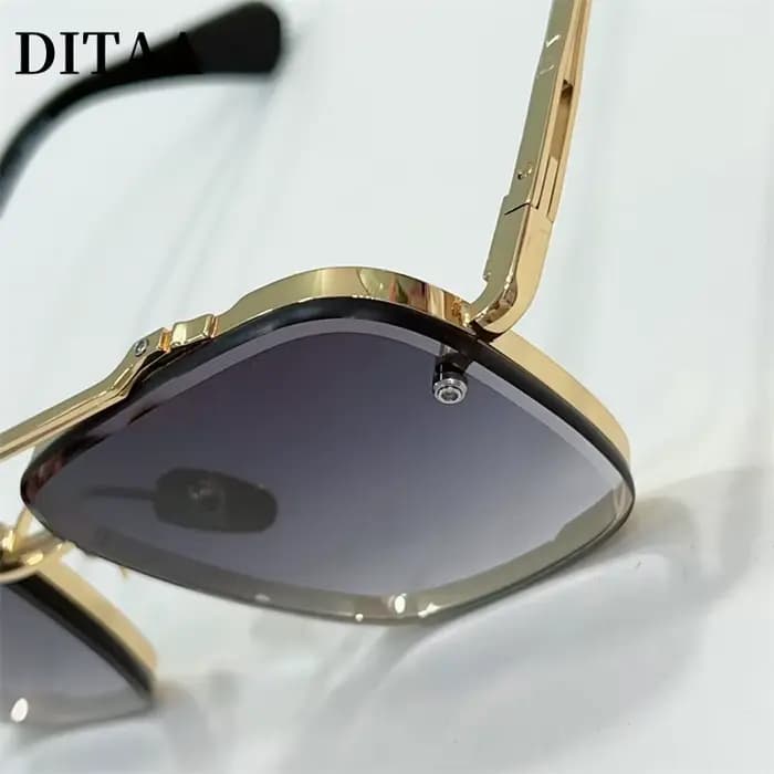 DITAA MACH-SIX limité marque de luxe hommes lunettes de soleil femmes pilote alliage