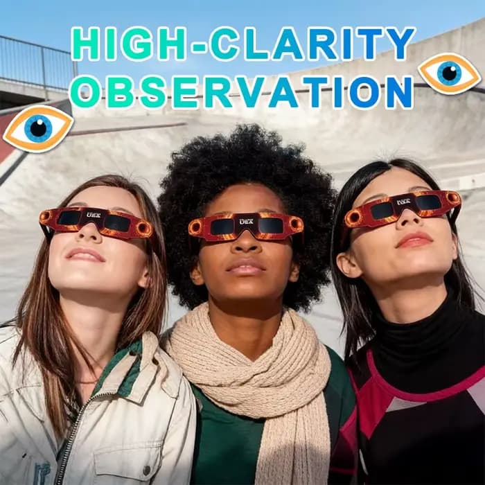 Lunettes d'éclipse solaire aléatoires (1 pièce) – Sûres