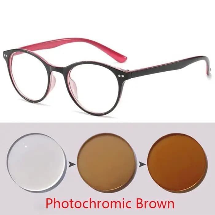-1 -1.5 -2 -2.5 -3 -3.5 -4 -4.5 -5 -5.5 -6 lunettes de Prescription pour myopie photochromique lunettes pour femme lunettes rondes pour hommes