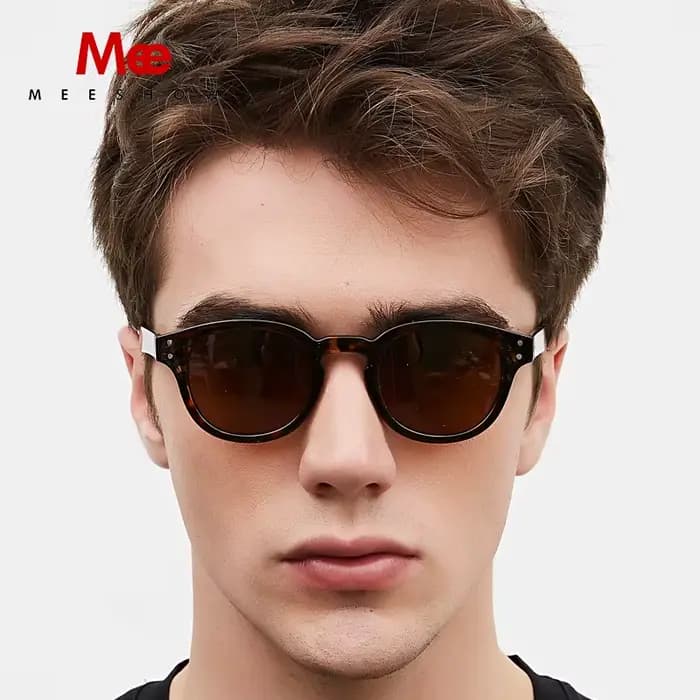 Meeshow marque rétro hommes lunettes de soleil femmes unisexe élégant