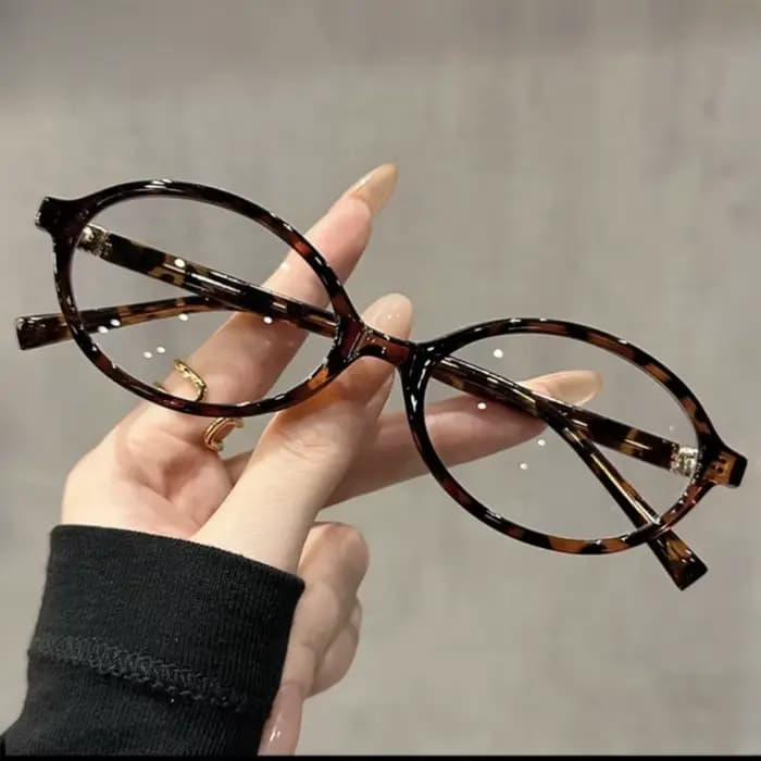 1 paire de lunettes de mode ovales pour femmes