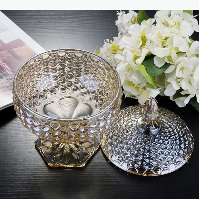 Bocaux de rangement en verre simples avec couvercles, boîtes à bonbons et snacks, pots à fruits et biscuits pour la maison et la cuisine, contenants alimentaires décoratifs