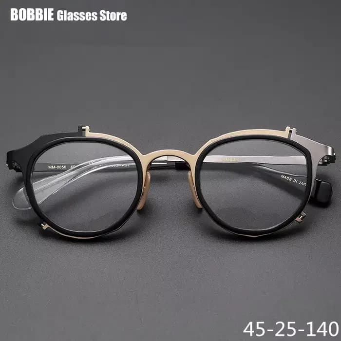 Monture de lunettes en titane de styliste japonais