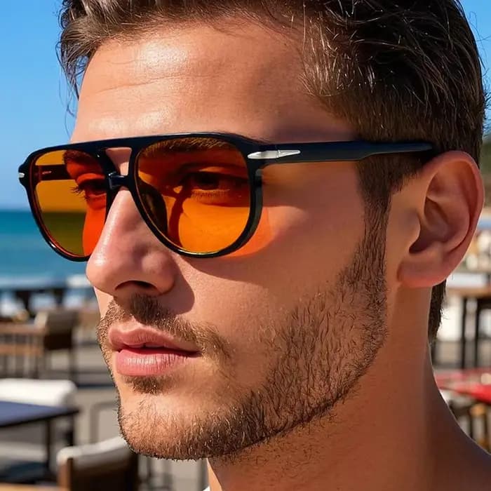 SO & EI rétro Double ponts pilote hommes Rivets lunettes de soleil marque de mode concepteur femmes luxe