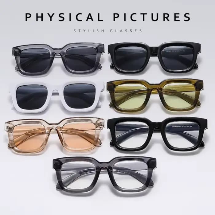 Lunettes de soleil carrées de luxe