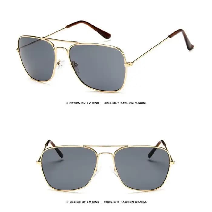 Lunettes de soleil carrées plates pour hommes Samjune, marque de créateur