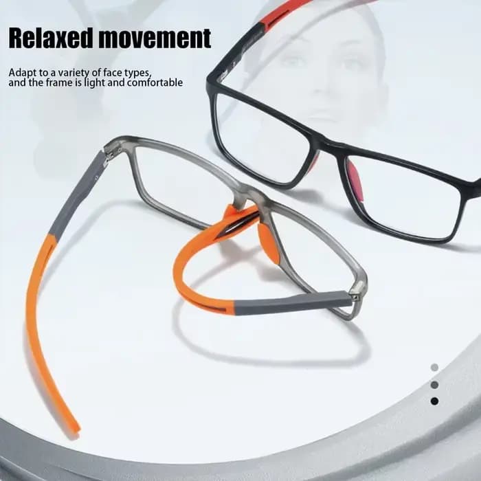 Lunettes de sport unisexes bloquant la lumière bleue, monture TR90 à la mode, pour myopie, lunettes transparentes pour hommes et femmes
