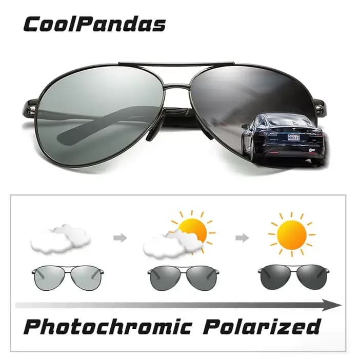 Lunettes d'aviation polarisées pour hommes et femmes