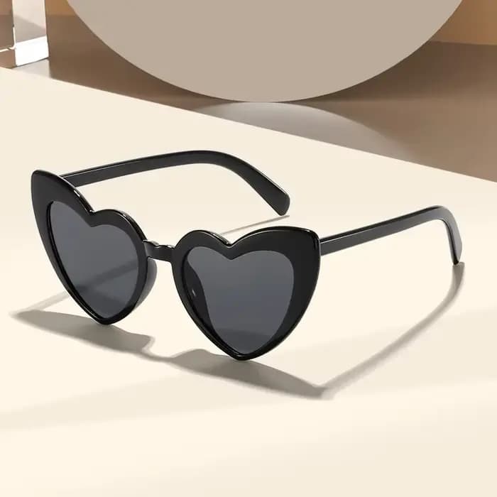Lunettes de soleil en forme de coeur Vintage à la mode