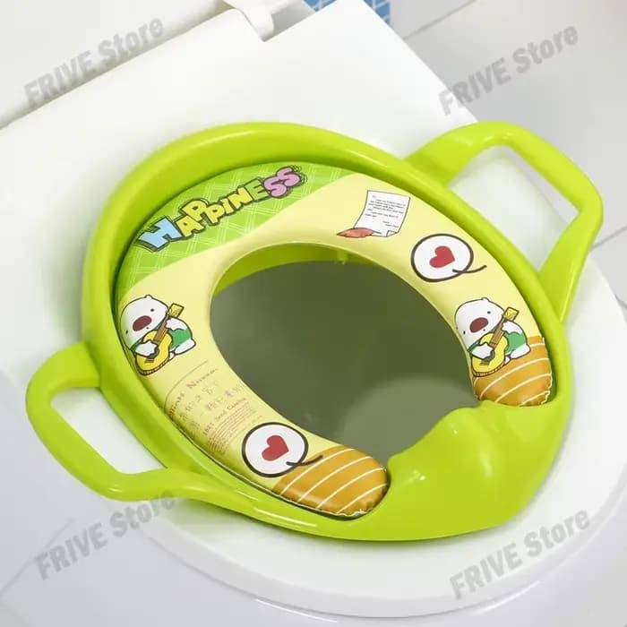 Siège de toilette souple pour enfants, chaise de toilette portable pour bébé, urinoir d'entraînement pour enfants, coussin en polymères, dessin animé