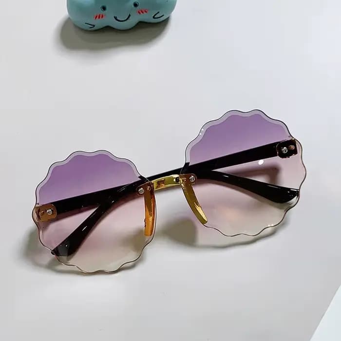Lunettes de soleil rondes rétro pour enfants