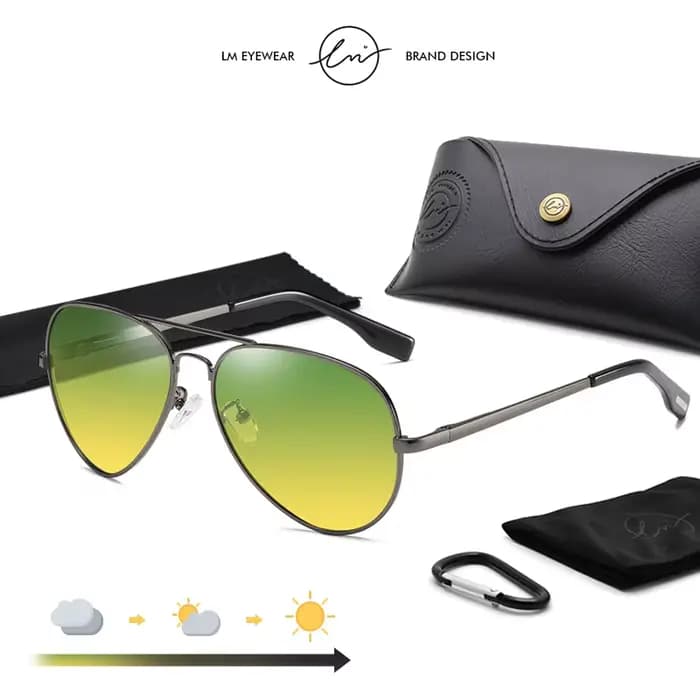 Lunettes de soleil photochromiques de qualité LM pour hommes et femmes