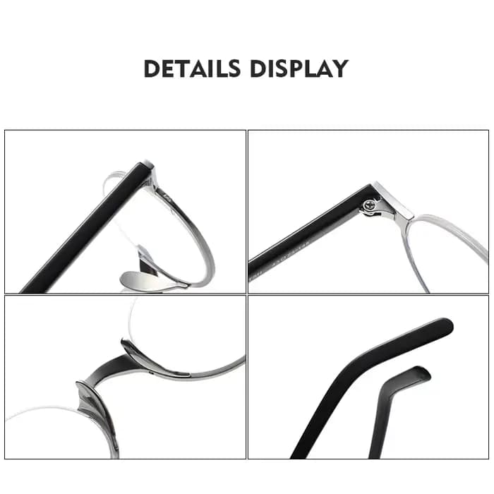 Lunettes demi-monture en titane pour hommes