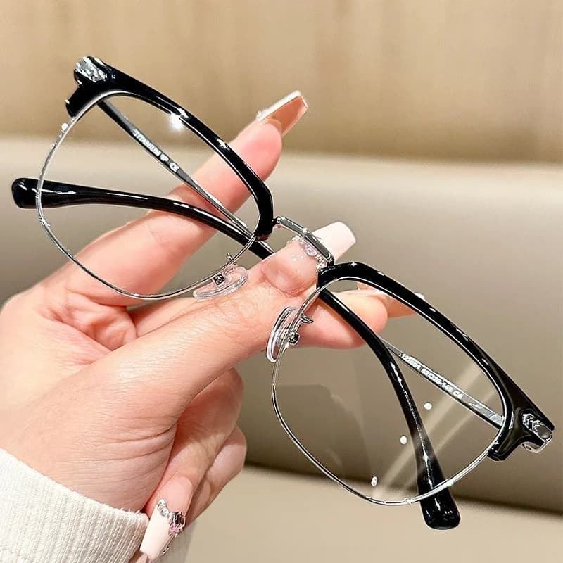 Lunettes anti-lumière bleue, lunettes carrées, protection de l'écran de l'ordinateur pour le travail