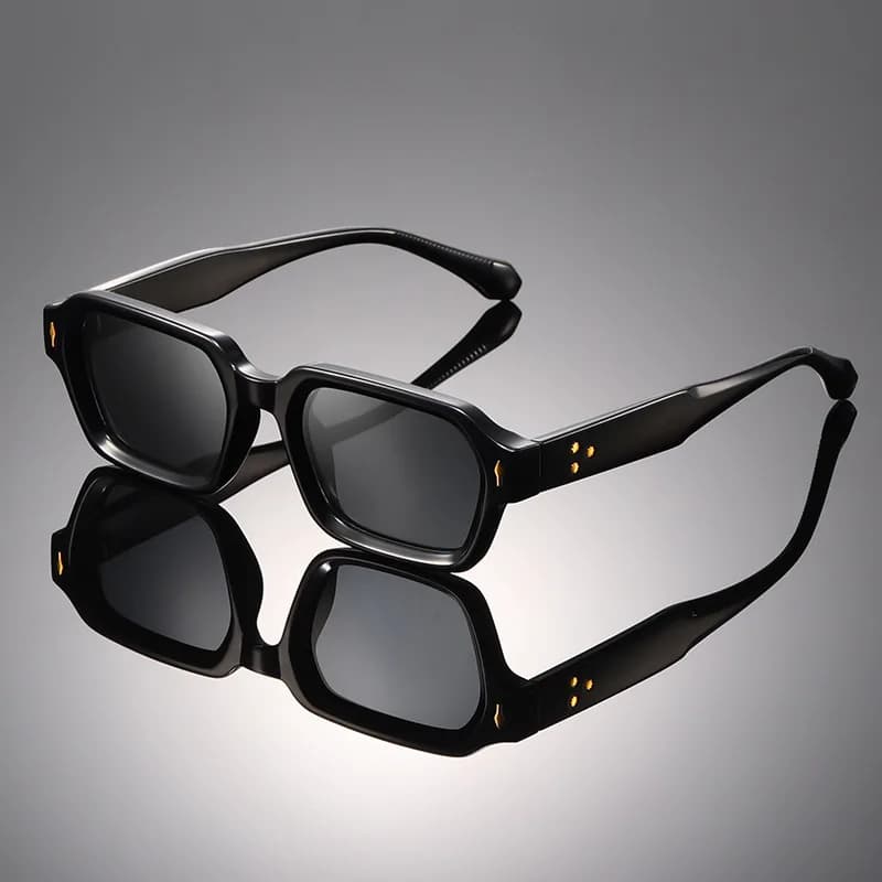 UVLAIK 2026 Nouvelles Lunettes de Soleil Homme Classiques Rétro Marque Designer Monture Épaisse Irré