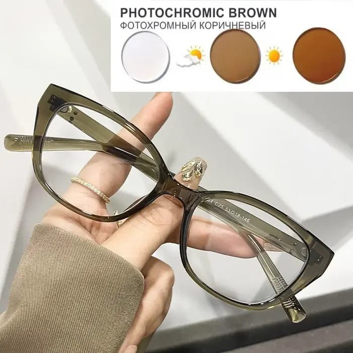 Nouveau Maillard vent Net rouge froid brun oeil de chat lunettes cadre femmes plaine visage Photo cadre degrés 0 ~-6.00