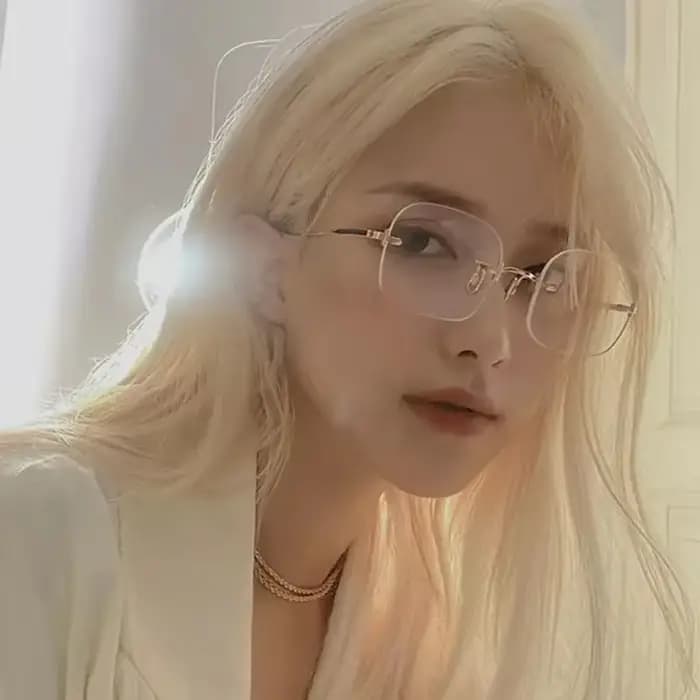 Lunettes de myopie photochromiques sans monture pour femmes