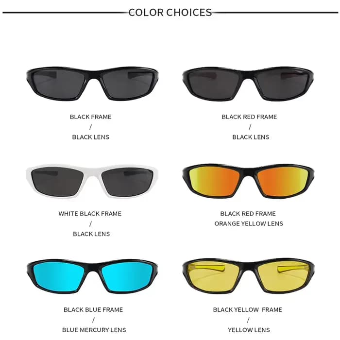 Lunettes de soleil de pêche polarisées hommes femmes