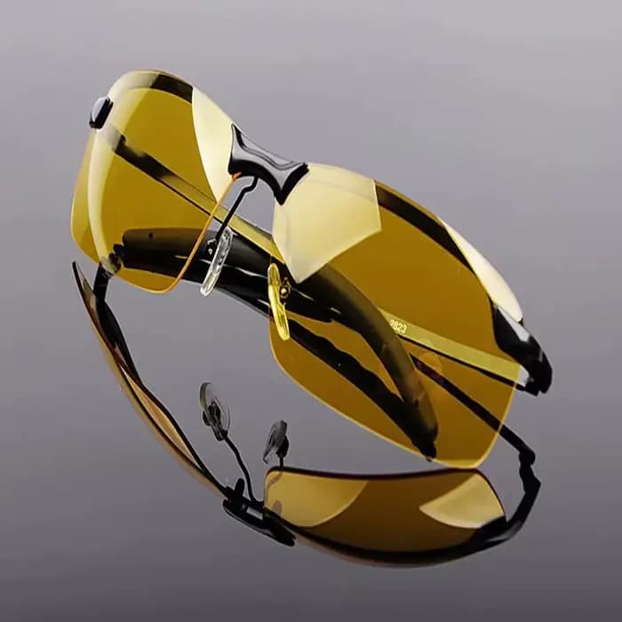 Lunettes de vision nocturne pour hommes, lunettes de soleil polarisées, protection du conducteur, co