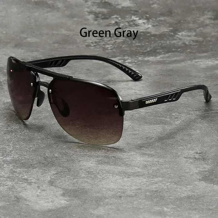 Lunettes de soleil métalliques à verres dégradés tendance pour hommes et femmes