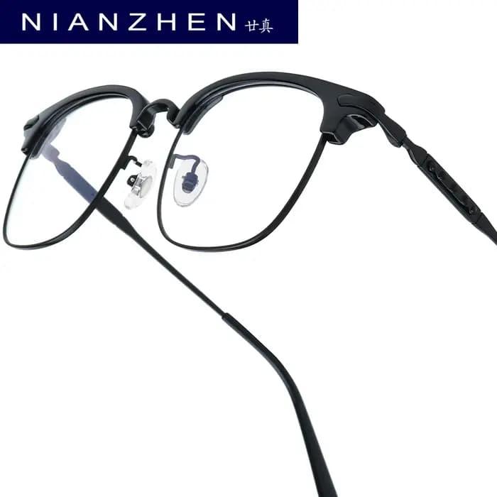 NIANZHEN alliage de titane lunettes cadre hommes carré marque Design
