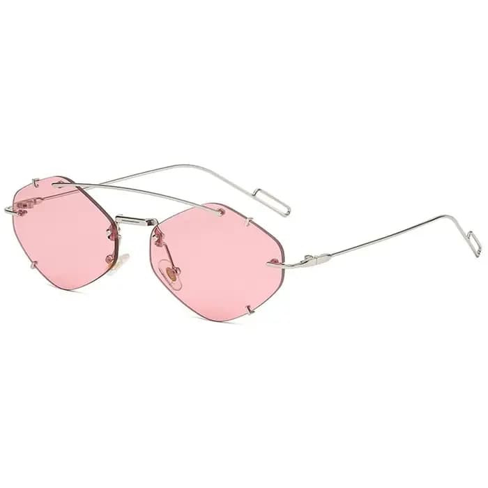 Lunettes de soleil hexagonales vintage