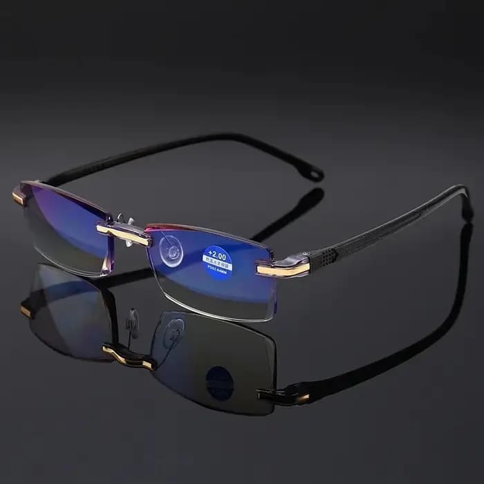 Lunettes de lecture carrées sans cadre pour hommes et femmes