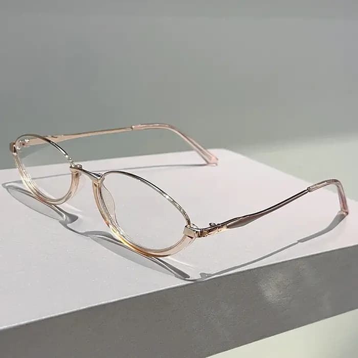 KAMMPT lunettes ovales femmes Chic 2025 nouveau blocage de la lumière bleue montures optiques à la mode Vintage marque