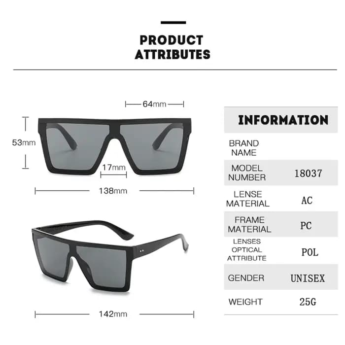 Lunettes de soleil connectées surdimensionnées à la mode pour femmes
