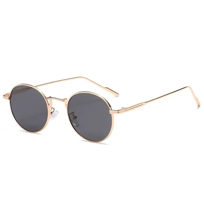 Randonnée mode ronde Vintage Anti lumière lunettes femmes hommes dégradé nuances pour femme rétro alliage