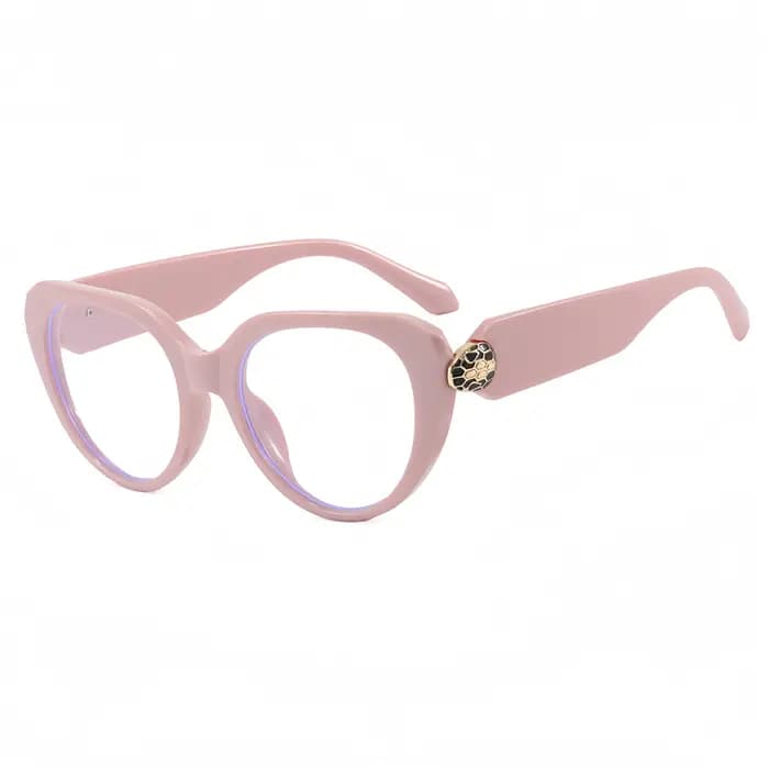 Montures de lunettes décoratives œil-de-chat à tête de serpent tendance pour femmes
