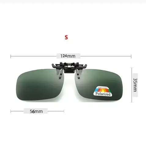 1pc photochromique polarisé pince sur lunettes de soleil hommes caméléon pince lunettes pour myopie