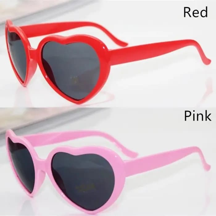 Lunettes de Diffraction en forme de cœur, cadeaux durables, lumières deviennent l'image d'amour, lunettes à effet spécial, nouvelle collection