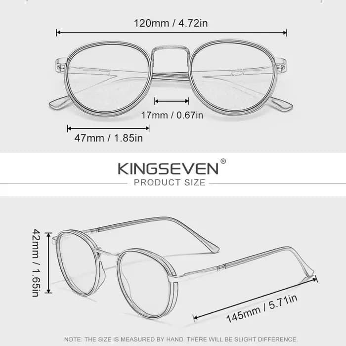 KINGSEVEN – lunettes de soleil polarisées UV400, monture ronde, style Vintage, pour hommes et femmes