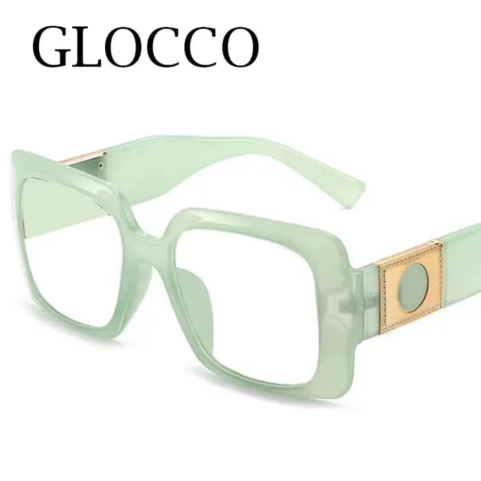 Lunettes de lecture surdimensionnées vert gelée pour femmes