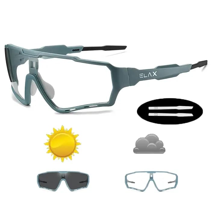 ELAX nouvelles lunettes de vélo photochromiques