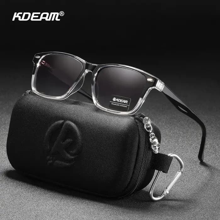 KDEAM – lunettes de soleil polarisées carrées assorties pour hommes et femmes, monture en matériau T