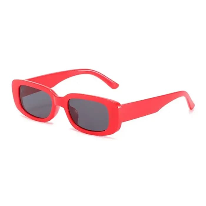 Lunettes de soleil carrées noires vintage pour femme