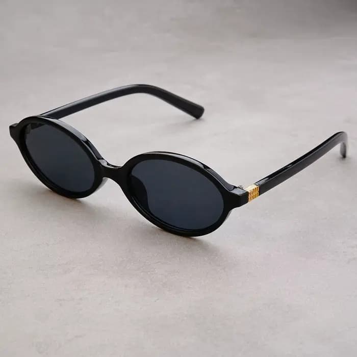 Nouvelles lunettes de soleil ovales pour femmes marque de mode noir petit cadre lunettes de soleil f