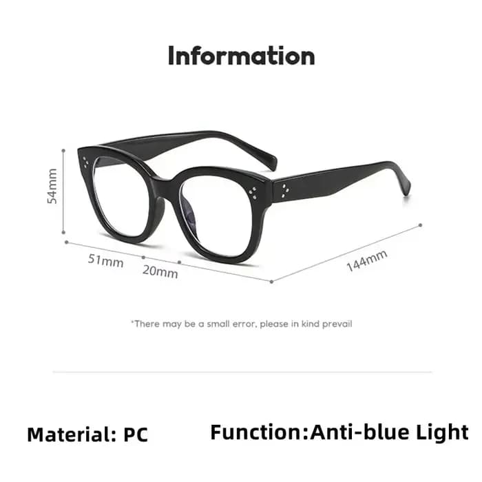 Grandes lunettes carrées anti-lumière bleue pour hommes et femmes
