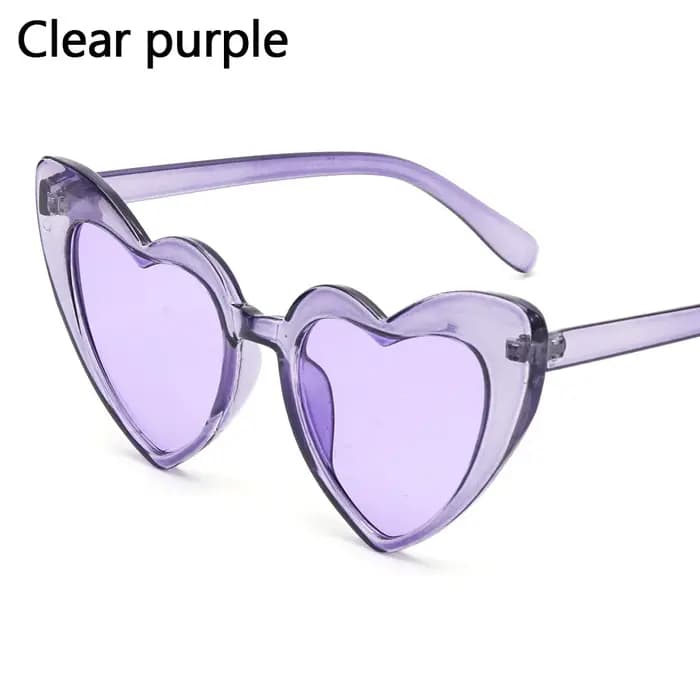 Lunettes de soleil en forme de cœur pour femmes