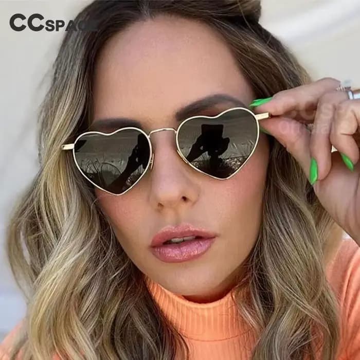 Lunettes de soleil polarisées en forme de cœur pour femmes