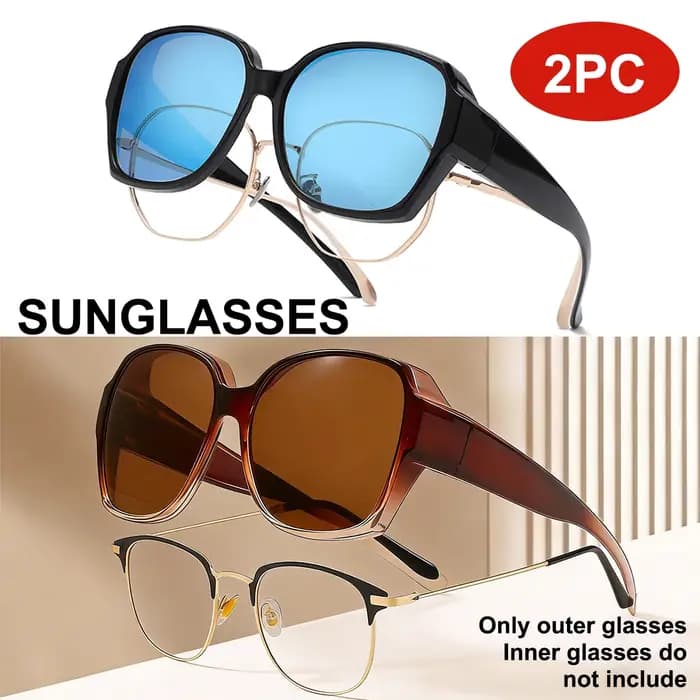 Lunettes de soleil surdimensionnées pour femmes et hommes