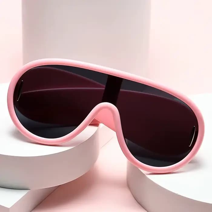 Lunettes de soleil rondes vintage exagérées pour femmes et hommes
