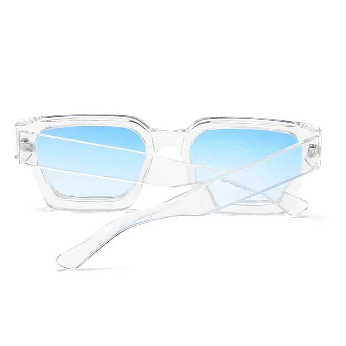JNPCXI mode carré femmes luxe lunettes de soleil rétro dégradé bleu concepteur hommes tendance lunet