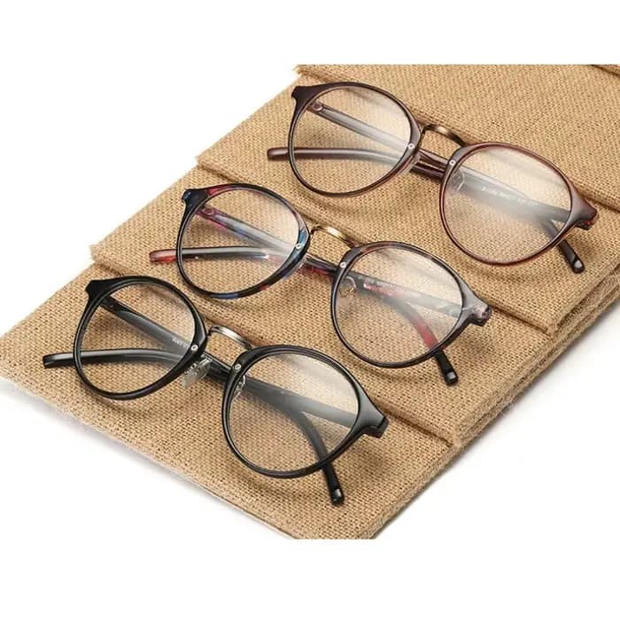 Lunettes pour femmes, monture ronde vintage transparente