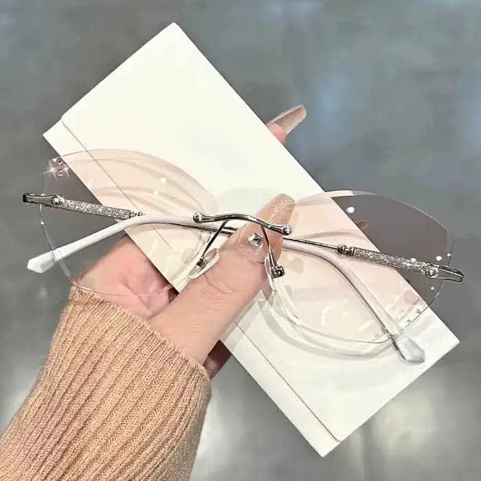 Lunettes de lecture presbytie papillon rose dégradé